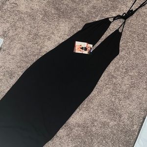 Halter black dress- naked wardrobe (FREE SHIPPING)